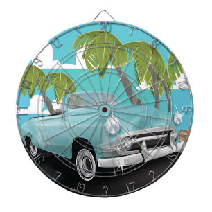 Cuba vintage automobile dartboard