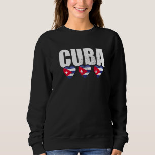 Cuba Vintage Cuban Flag Sweatshirt