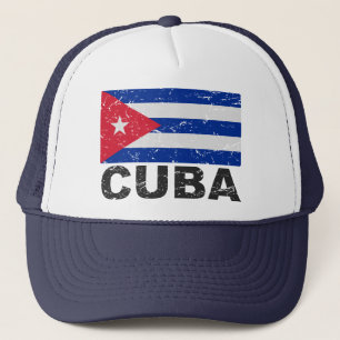 Cuba Vintage Flag Trucker Hat