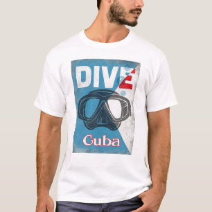 Cuba Vintage Scuba Diving Mask T-Shirt
