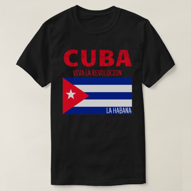 Cuba Viva La Revolucion T-Shirt (Design Front)