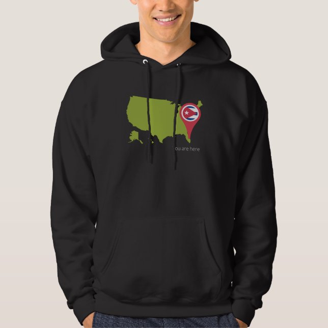 Cuba You are Her USA Cuban Pride 305 Miami Florida Hoodie (Front)