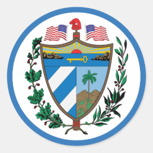Cuban-American Classic Round Sticker