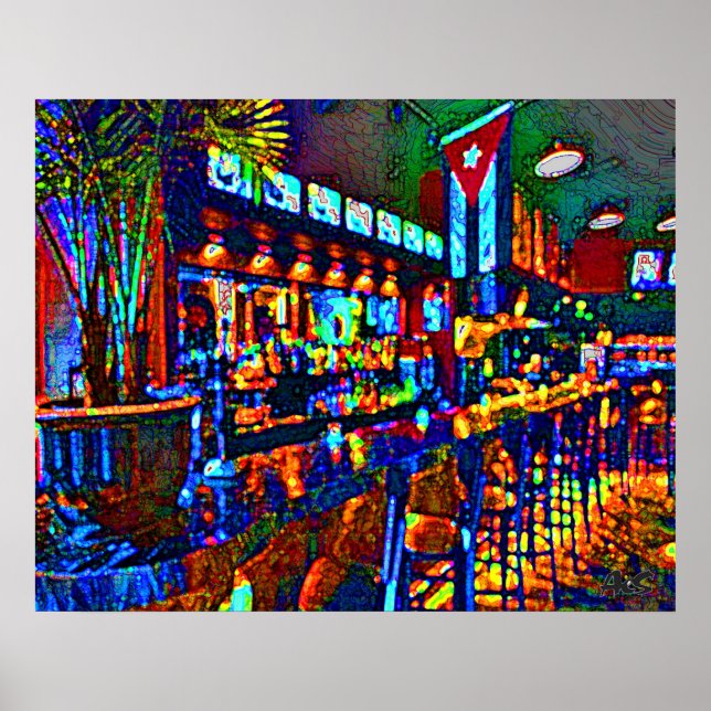 CUBAN BAR POSTER (Front)