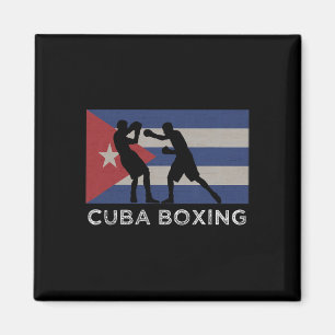Cuban Boxer National Cuba Flag Boxing Gloves Graph Magnet