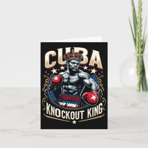 Cuban Boxing Knockout King Cuba Crown Card
