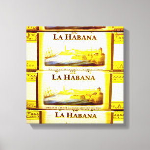 Cuban Cigars La Habana Canvas Print