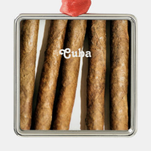 Cuban Cigars Metal Ornament