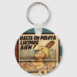 Cuban Clampdown Even In Pelota We Look Good Key Ring