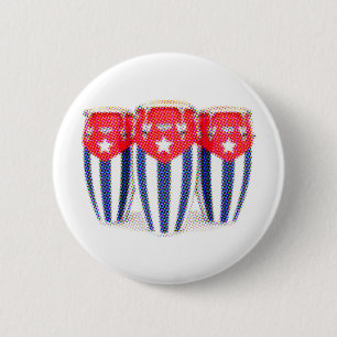Cuban Congas 6 Cm Round Badge