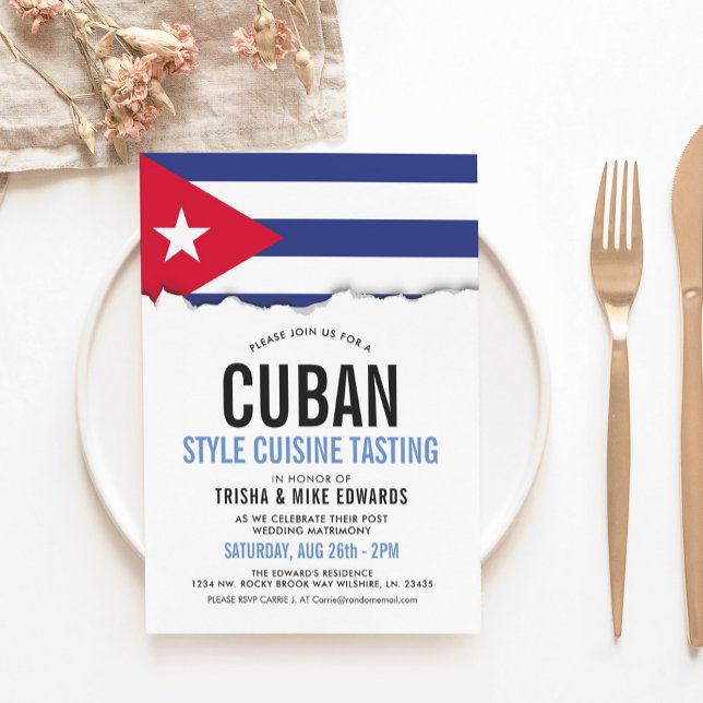 Cuban Cuisine | Party Flag Invite (Creator Uploaded)