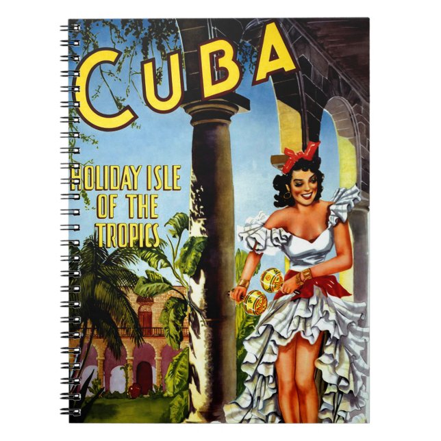 Cuban Dancer Vintage Travel Notebook (Front)