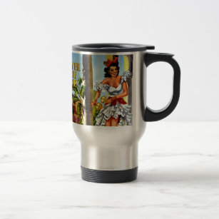Cuban Dancer Vintage Travel Travel Mug