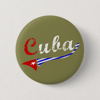 Cuban Flag 6 Cm Round Badge