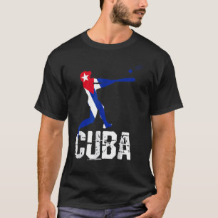 Cuban Flag Baseball Team Beisbol Sports T-Shirt