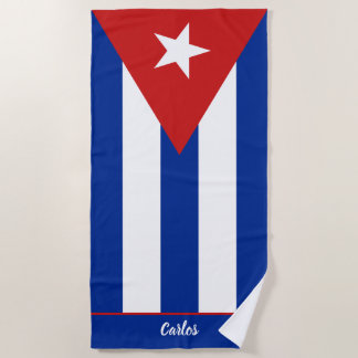 Cuban Flag Beach Towel