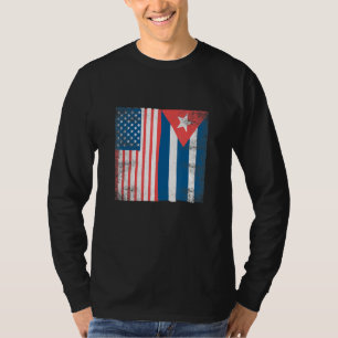 Cuban Flag Cuba American Us Pride Roots Men Women T-Shirt