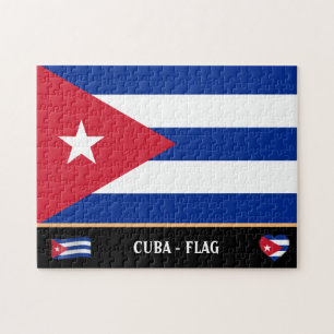 Cuban Flag & Cuban country / Cuba Jigsaw Puzzle