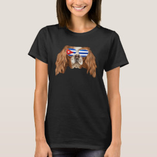 Cuban Flag English Toy Spaniel Dog Cuba Pocket T-Shirt