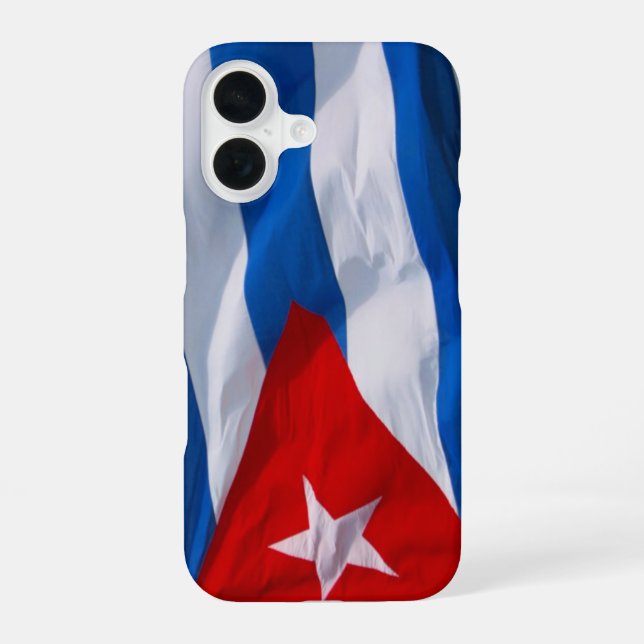 cuban flag iPhone 16 case (Back)