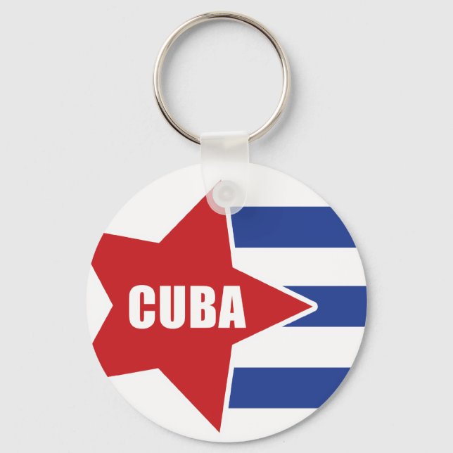 cuban flag keychain (Front)