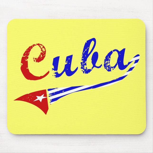 Cuban Flag Mouse Pad (Front)