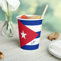 Cuban Flag paper cups & Cuba party /sports