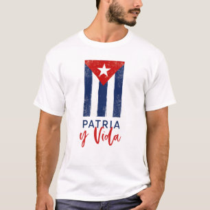 Cuban Flag “Patria y Vida” T-Shirt