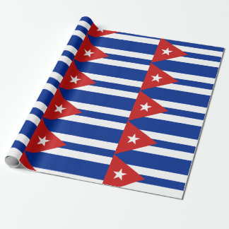 Cuban Flag Patterned Wrapping Paper