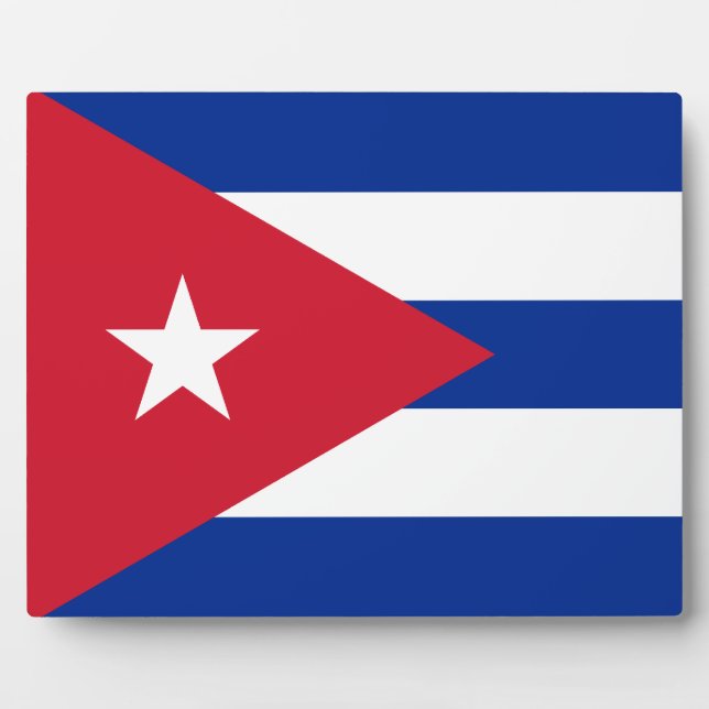 Cuban Flag Plaque (Front)