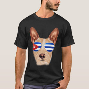 Cuban Flag Portuguese Podengo Pequeno Dog Cuba Poc T-Shirt