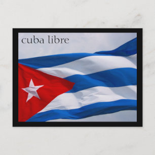 cuban flag postcard