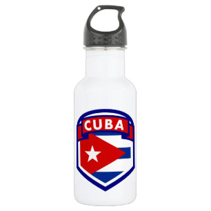 Cuban Flag Shield 532 Ml Water Bottle