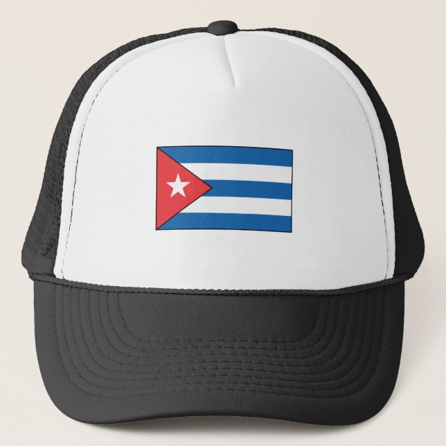 Cuban Flag T-shirts and Gifts Trucker Hat (Front)