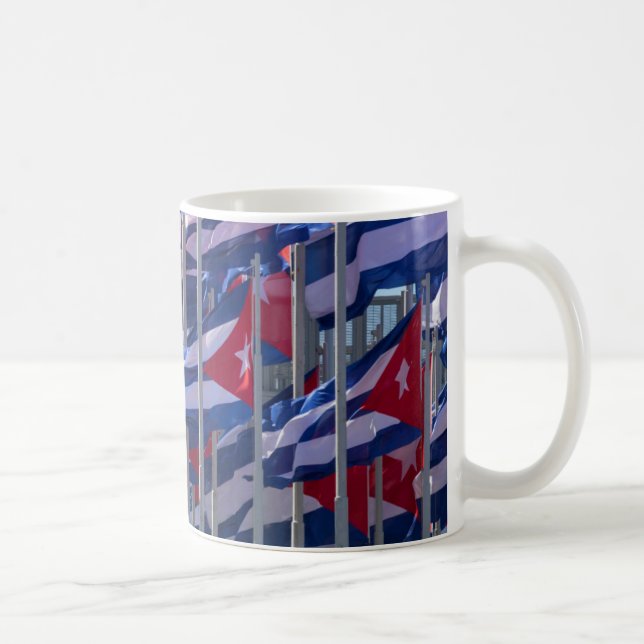 Cuban flags, Havana, Cuba Coffee Mug (Right)