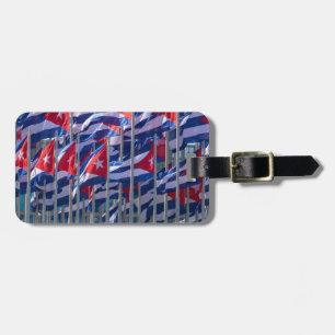 Cuban flags, Havana, Cuba Luggage Tag