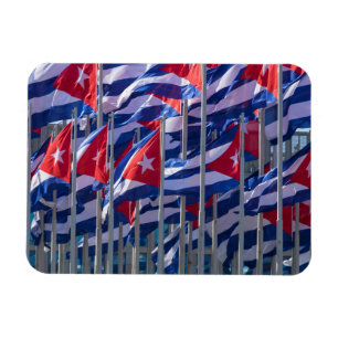 Cuban flags, Havana, Cuba Magnet