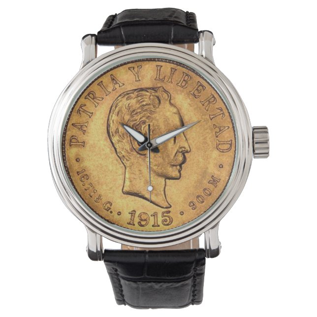 CUBAN GOLD COIN WATCH (Front)