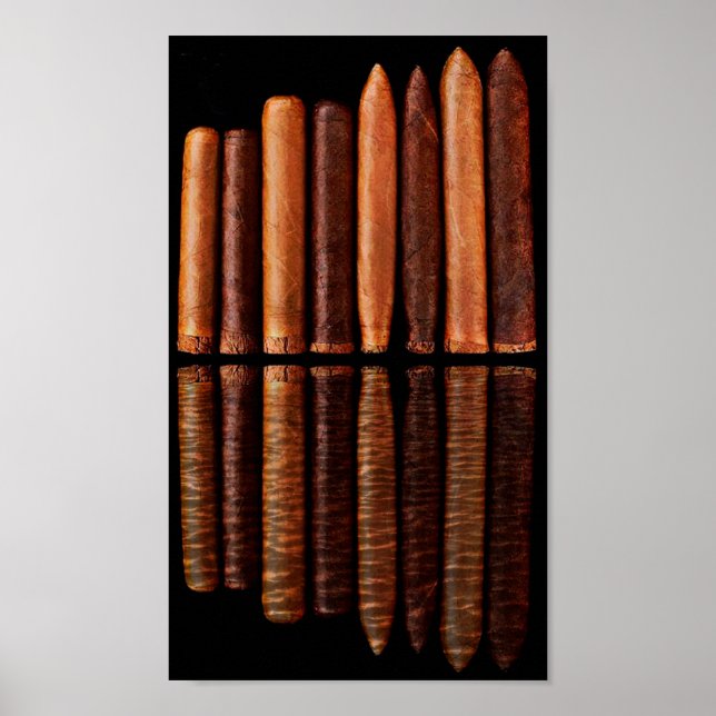 Cuban Habana Cigars Vip Black Minimalism Poster (Front)