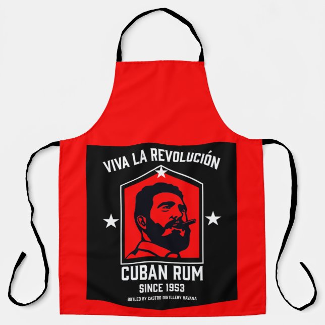 Cuban Libre Rum Drinkers Revolution  Apron (Front)
