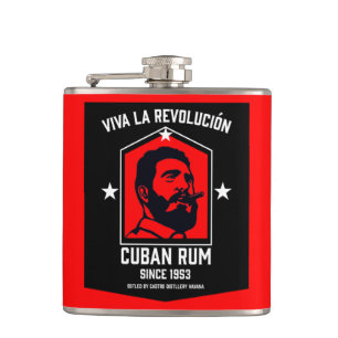 Cuban Libre Rum Drinkers Revolution Hip Flask