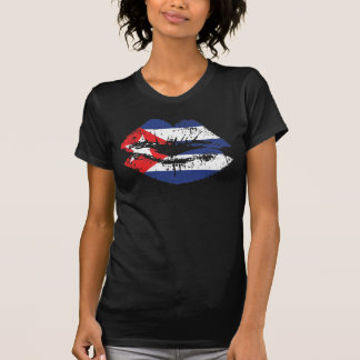 Cuban Lips tank top design for women.