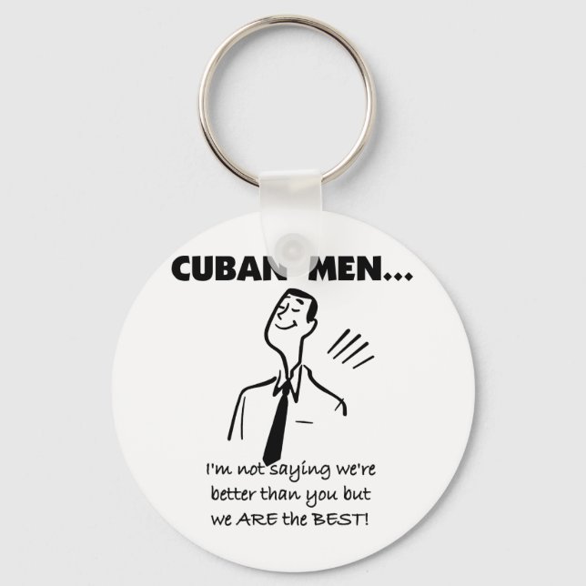 Cuban Men Are Best Key Ring (Front)