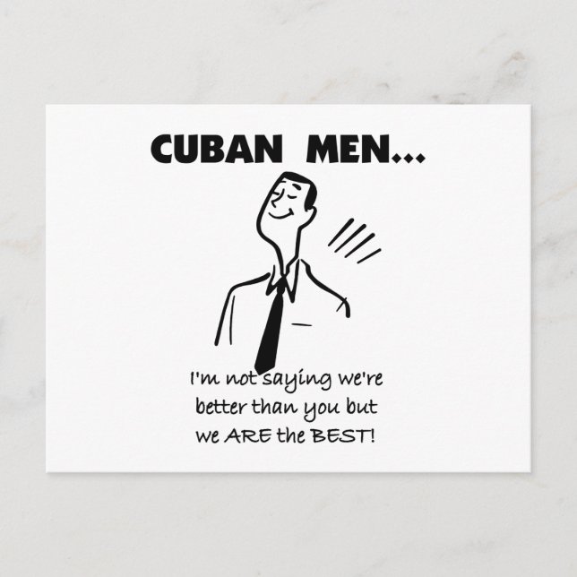 Cuban Men Are Best Postcard (Front)