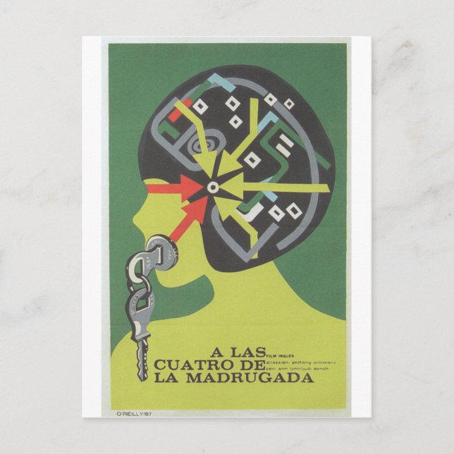 Cuban Movie Poster Cuban Film Poster Post Print Postcard (Front)