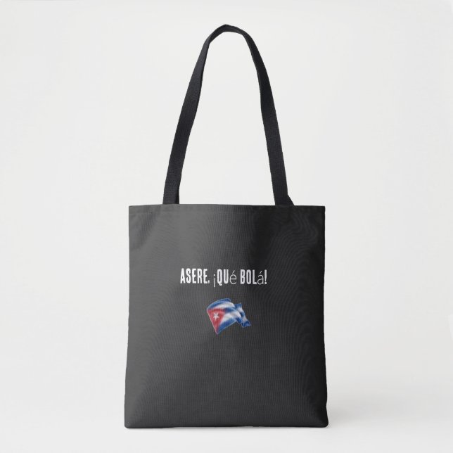 Cuban phrases tote bag (Front)