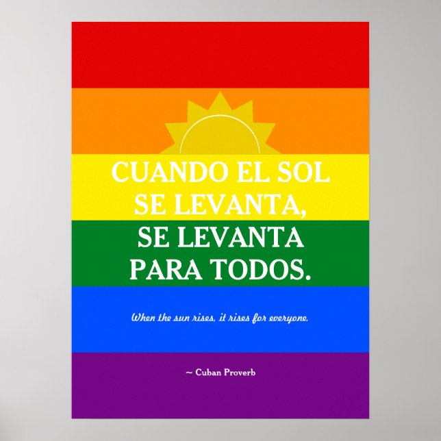 Cuban Proverb Poster (Front)