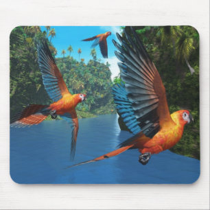 Cuban Red Macaw 2 Mousepad