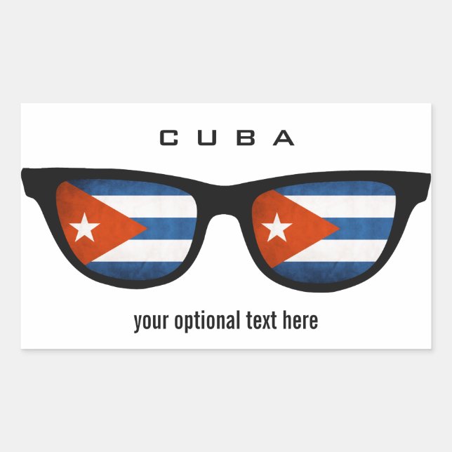 Cuban Shades custom stickers (Front)