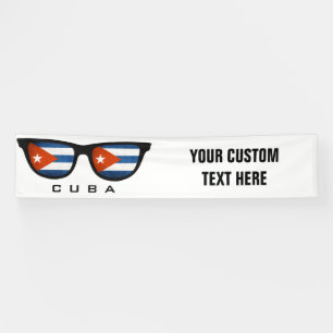 Cuban Shades custom text & colour banner